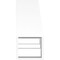 Ekena Millwork 5-in. W x 12-in. D x 12-in. H Pescadero Architectural Grade PVC Knee Brace BRCP05X12X12PEC - alternate 3
